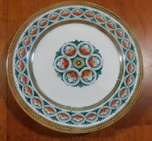 10 BFK Boch Freres Keramis Rosace Antique Ceramic  Art Nouveau Dinner Plates - Picture 1 of 9