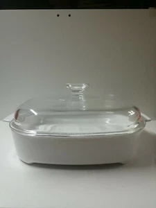 Corningware MW-A-10 Microwave Browning Dish With Pyrex Domed Lid A-12-C 10x10” - Picture 1 of 9