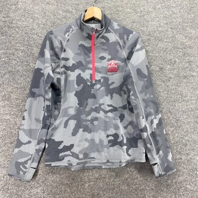 Ralph Lauren Activewear Track Jacket Men S Small Gray Camouflage High Neck Zip - Image 1 of 4