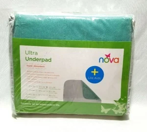 Nova Underpad (32 Inch X 36 Inch) Reusable With Tuck In Flap By Nova - Foto 1 di 11