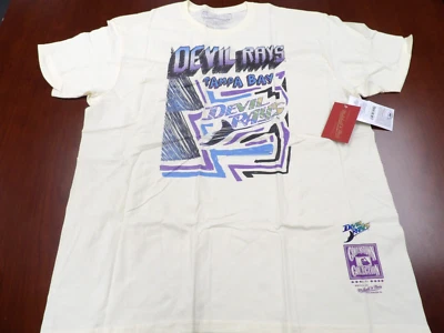 CAMISETA MITCHELL & NESS MLB TAMPA BAY DEVIL RAYS CREMA TALLA 2XL Foto 1 de 4