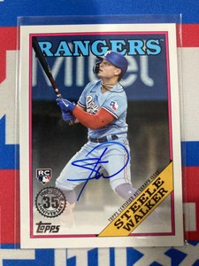 Steele Walker 2023 Topps Series 1 Auto RC Rookie
