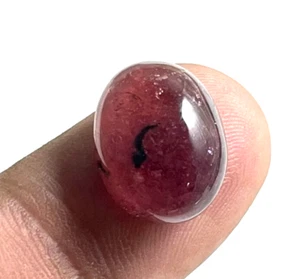NATURAL TOURMALINE AAA+ LOOSE GEMSTONE 15X12 MM OVAL CABOCHON 1 PEICE 11.0 CARAT - Picture 1 of 7