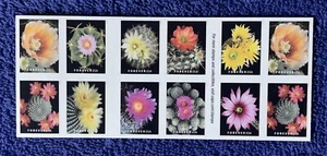 Scott #5359b, “Forever” Cactus Flowers, Booklet pane of 20, Self-adhesive - Picture 1 of 2
