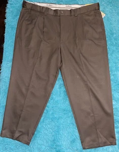 Oak Hill Pleated Premium Pants Men's Size 48x28 Chino Dress Slacks NEW - Picture 1 of 11
