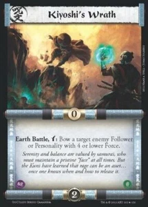 Legend of the Five Rings L5R CCG GoC Gates Of Chaos Kiyoshi's Wrath - Picture 1 of 1