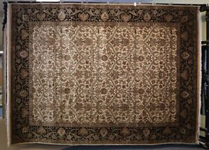 9'1" x 12'3" ft. Jaipur Hand Knotted Authentic Natural Dye Oriental Wool Rug