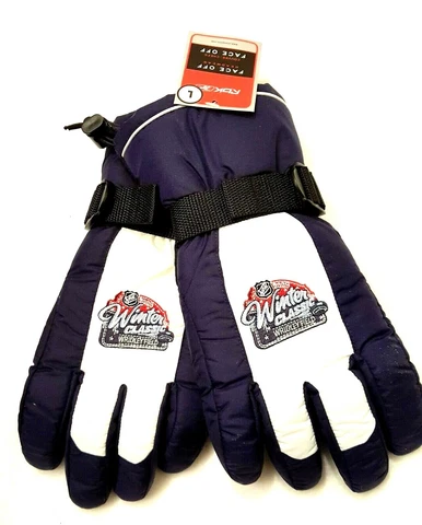 CHICAGO BLACKHAWKS GLOVES NYLON INSULATED WINTER NHL WINTER CLASSIC SIZE XL NWT Cover