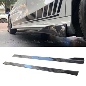 Labio de faldón lateral de fibra de carbono Universa para Mercedes Benz estilo 3D W204 W205 W218 - Imagen 1 de 12