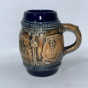 Beer Stein, Small, Gerz, Germany, Dark blue, Heidelberg, - Picture 1 of 10