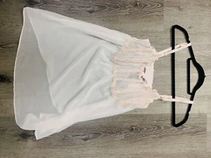 Victoria Secret Lingerie Babydoll Pink Floral Design Msrp $89.95 - Picture 1 of 9