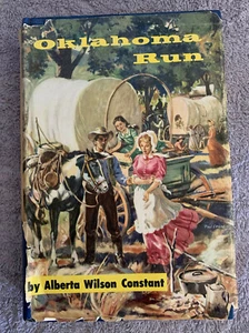 Oklahoma Run,1955 Alberta Wilson Constant HBDJ Homestead Land Rush,Western Novel - Picture 1 of 5