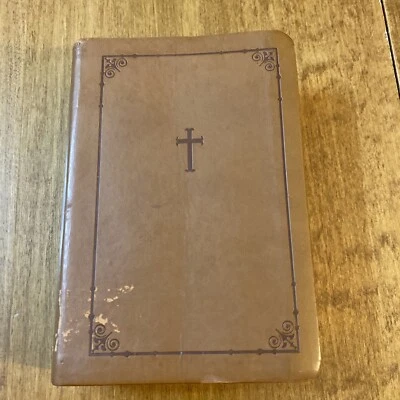 Holy Bible NIV Compact Brown Italian Duo-Tone Zondervan Concordance Maps Gilded - Image 1 of 4