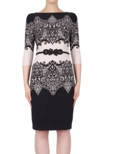 NWT JOSEPH RIBKOFF jersey dress UK 12, US 10 / stretch lined paisley bodycon - Picture 1 of 11