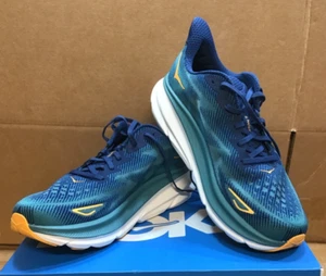 Hoka One One Clifton 9 1127895 MCN Mens Green Running Shoes - Picture 1 of 8