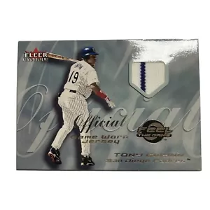 2000 Fleer Tony Gwynn Authentic Game Worn Jersey 2 Color Patch HOF Half Of Fame - Bild 1 von 4