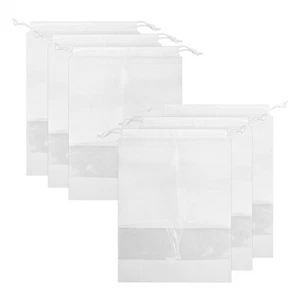 6 Pcs Travel Shoe Bag Organizer Portable Non-Woven Drawstring Shoes Storage Bags - Picture 1 of 5