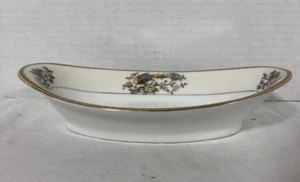 Tazón para servir NORITAKE Datonia pequeño ovalado Japón descontintado porcelana EE. UU. pat. # 76964 - Imagen 1 de 4