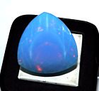 118.10Ct Natural Blue Opal Trillion Welo Australian Certified Untreated Gemstone