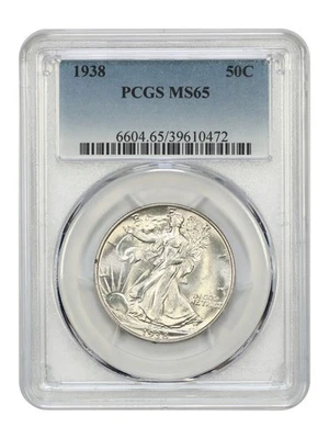 1938 50C PCGS MS65 - Walking Liberty Half Dollar - Image 1 of 4