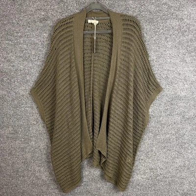 NEW $148 Max Studio London Army Green Knit Open Front Cardigan Sweater Women's S - Image 1 of 4