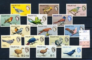 LS62762 Mauritius 1965 wildlife animals birds fine lot MNH cv 85 EUR - Picture 1 of 1