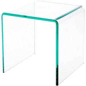 Plymor Clear Acrylic "Green Glass Beveled Edge" Display Riser, 7" x 7" x 7" - Picture 1 of 1