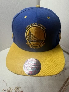 Mitchell & Ness Golden State Warriors Hat Adjustable Snapback Hat Cap Curry New - Picture 1 of 10