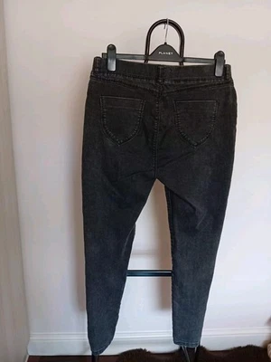 Women's Dorothy Perkins Faded Black/Grey Stretch Denim Jeggings Size 14S Exc Con - Image 1 of 4
