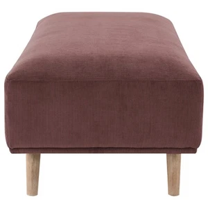 Coaster Elizabeth Corduroy Fabric Upholstered Ottoman Wine Red - Picture 1 of 6