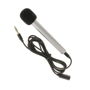 Mini Microphone Mic pour téléphone portable Argent - Photo 1/6