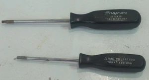 SNAP ON TOOLS 2pc T-20 TORX SCREWDRIVERS SSTX420 + SSTX20 - Foto 1 di 8