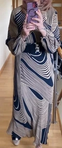 Absoluteley Gorgeous Mint Velvet Women's Maxi Dress UK 14 Navy/Beige - Picture 1 of 12