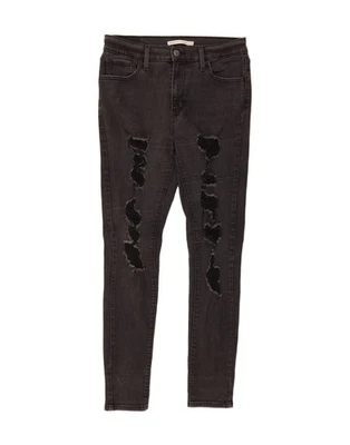 LEVI'S Womens 720 High Rise Super Skinny Jeans W29 L30 Grey Cotton DG83 - Image 1 of 3