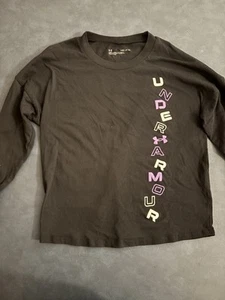 Under Armour Black Long Sleeve Youth T Shirt Size Small - Picture 1 of 4