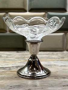 Vintage Newport Sterling Silver & Crystal Compote Centerpiece 1621 - Picture 1 of 11