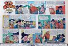 Red Ryder By Fred Harman - Lot Of 3 Half-Page Color Sunday Comics - January 1962