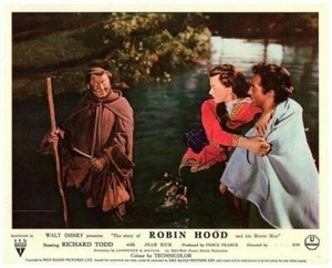 Robin Hood Original Lobby Card Walt Disney Richard Todd Joan Rice James Hayter