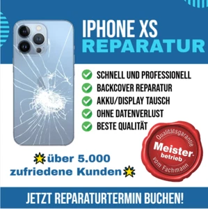 iPhone XS Backcover Reparatur LASERTECHNIK Rückseite Glas Akkudeckel - Bild 1 von 11