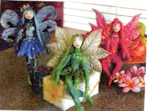 Uncut Sewing pattern ‘Fantasy Fairy’s’ Cloth Dolls Size 33cm High - Wendy Scott - Picture 1 of 2