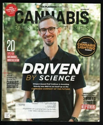2018 November Cannabis Business Times Marijuana Magazine - Pruf Cultivar, Oregon Foto 1 de 4