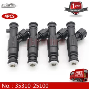 4PCS 35310-25100 Fuel Injector Nozzle Fits For 1999-2006 Hyundai SONATA ACCENT - Picture 1 of 8