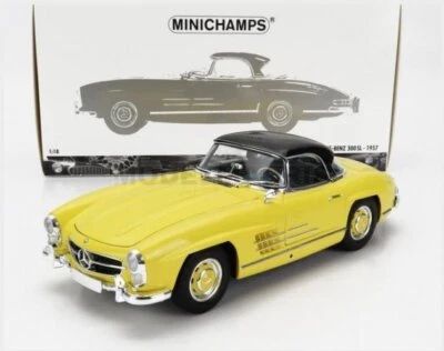 MINICHAMPS 180039044 MERCEDES BENZ - 300SL ROADSTER (W198) CABRIOLET HARD-TOP 19 - Immagine 1 di 2