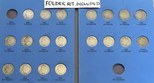 19 COINS FROM PAGE 2 AND 3 OF 1883-1912 V-NICKEL SET (FOLDER NOT INCLUDED) - Picture 1 of 3