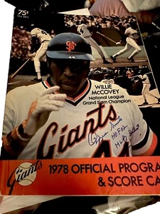 Ozzie Smith April 7 1978 Padres MLB Debut Autograph Program Giants Rare - Picture 1 of 6