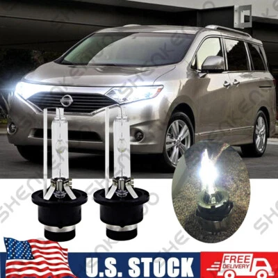 Para Nissan Quest 2011-2017 - 6000K Xenón HID Faros Bombillas Haz Bajo Cantidad 2 Foto 1 de 4