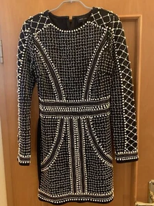 Festkleid, Schwarz, Perlenbesatz, Gr.36, Missguided Peace+Love - Bild 1 von 9