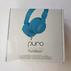 Sound Labs Puro Basic sound limiting wired audio headphones children kids blue