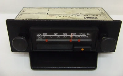 Opel Oldtimer Werks Autoradio Sebring aus Kadett D 1,8 GTE 1,6 SR 1,3 Bluetooth - Bild 1 von 4