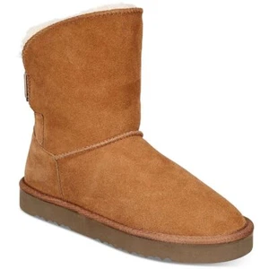 Style & Co. Womens Teenyy Suede Pull On Ankle Boots Tan 10 Medium (B,M) - Picture 1 of 4